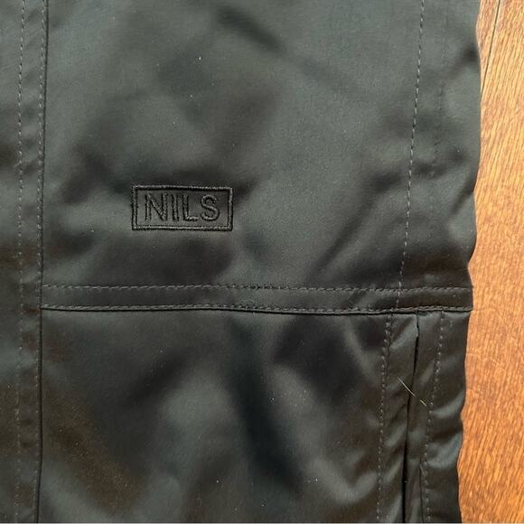 NILS Women’s Satin-y Black Snow Pants, Size 12 - Picture 9 of 12